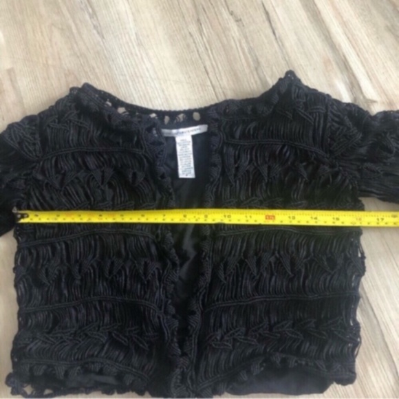 Diane Von Furstenberg Black Crochet Cardigan - Picture 11 of 13